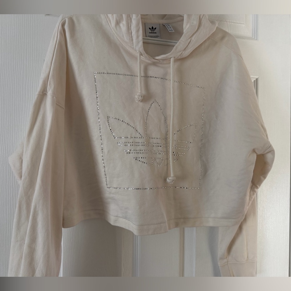 Adidas Off-White Hoodie with Logo